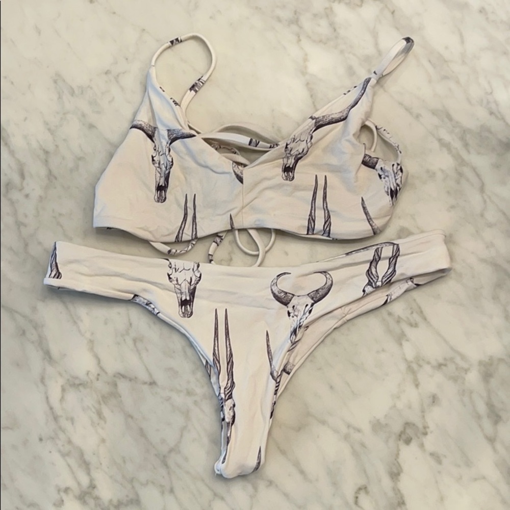 Boys & Arrows skull bikini